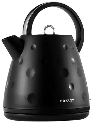 Электрочайник Sokany SK-1033 бесшумный 1.7 л черный 84540 фото
