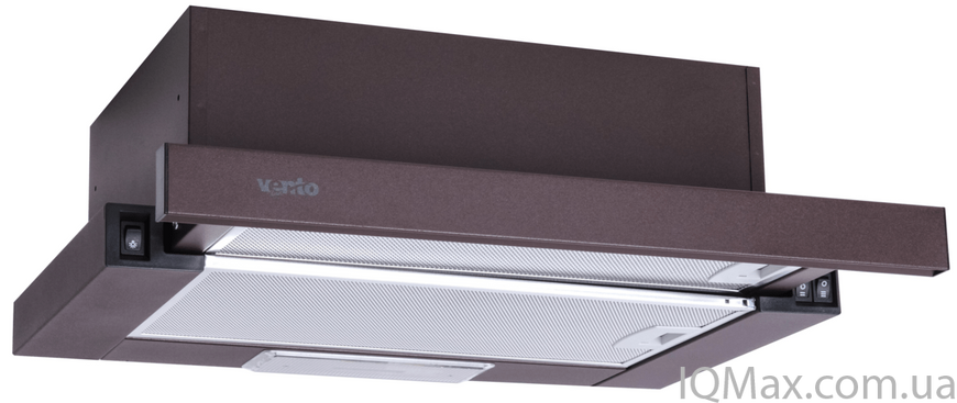 Кухонна витяжка вбудована телескопічна Ventolux GARDA 50 BR (700) SLIM 83156 фото