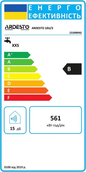 Водонагрівач Ardesto EWH-10U3 (EWH-10UMWMI) 84757 фото