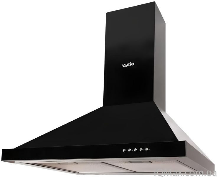 Кухонная вытяжка пристенная каминная Ventolux LAZIO 60 BK (1000) LED 83949 фото