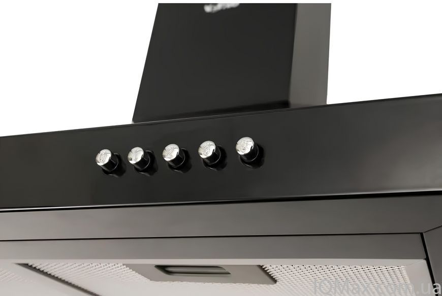 Кухонная вытяжка пристенная каминная Ventolux LAZIO 60 BK (1000) LED 83949 фото