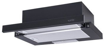 Кухонна витяжка телескопічна вбудована Ventolux GARDA 50 BK (700) SLIM 82618 фото