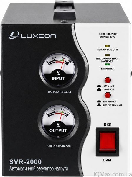 Релейный стабилизатор напряжения Luxeon SVR-2000 BLACK 60591 фото