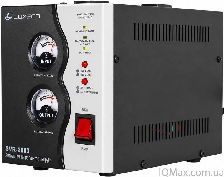 Релейный стабилизатор напряжения Luxeon SVR-2000 BLACK 60591 фото