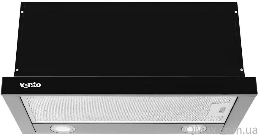 Кухонна витяжка вбудована телескопічна Ventolux GARDA 60 BK (1100) LED 84180 фото
