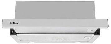 Кухонна витяжка вбудована телескопічна Ventolux GARDA 60 INOX (1100) LED 84181 фото