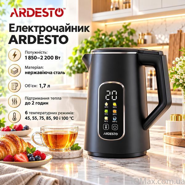 Електрочайник з сенсорним керуванням Ardesto EKL-F54BE 86620 фото