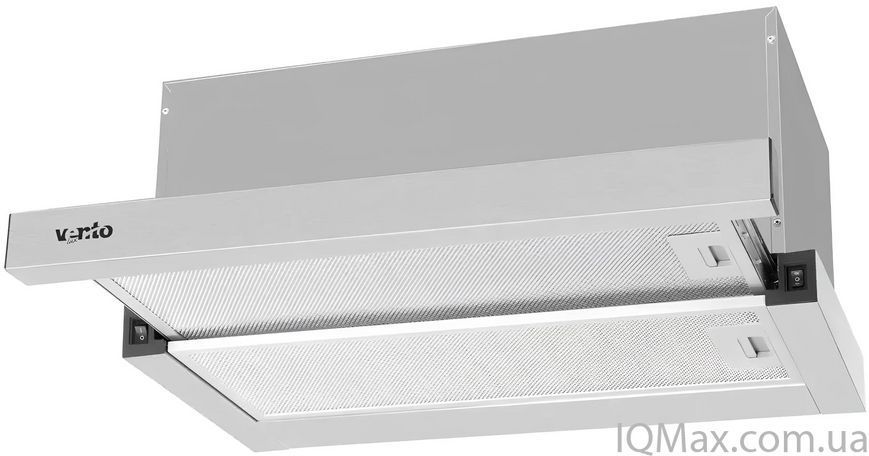 Кухонная вытяжка встроенная телескопическая Ventolux GARDA 60 INOX (1100) LED 84181 фото
