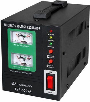 Релейный стабилизатор напряжения Luxeon AVR-500VA BLACK 61463 фото