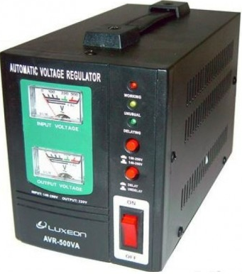 Стабилизатор Luxeon AVR-500VA черный 61463 фото