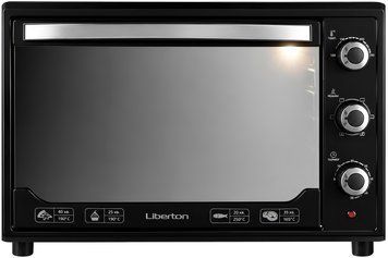Електрична піч з конвекцією Liberton LEO-480 BLACK MIRROR 79981 фото