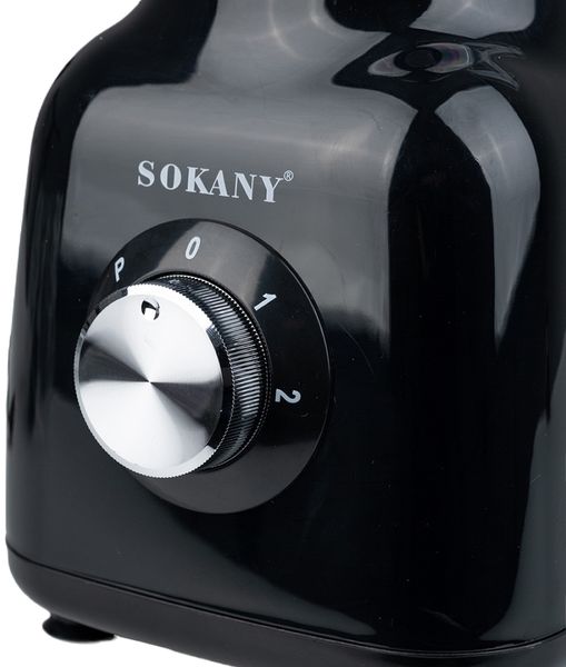 Блендер із чашею 1.5 літра Sokany SK-168 з кавомолкою чорний 84502 фото