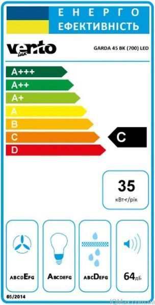 Кухонная вытяжка встроенная телескопическая Ventolux GARDA 45 BK (700) LED 85725 фото
