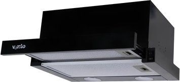 Кухонна витяжка вбудована телескопічна Ventolux GARDA 45 BK (700) LED 85725 фото
