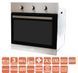 Духовой шкаф газовый Ventolux MILANO ESG (X) 85010 фото 3