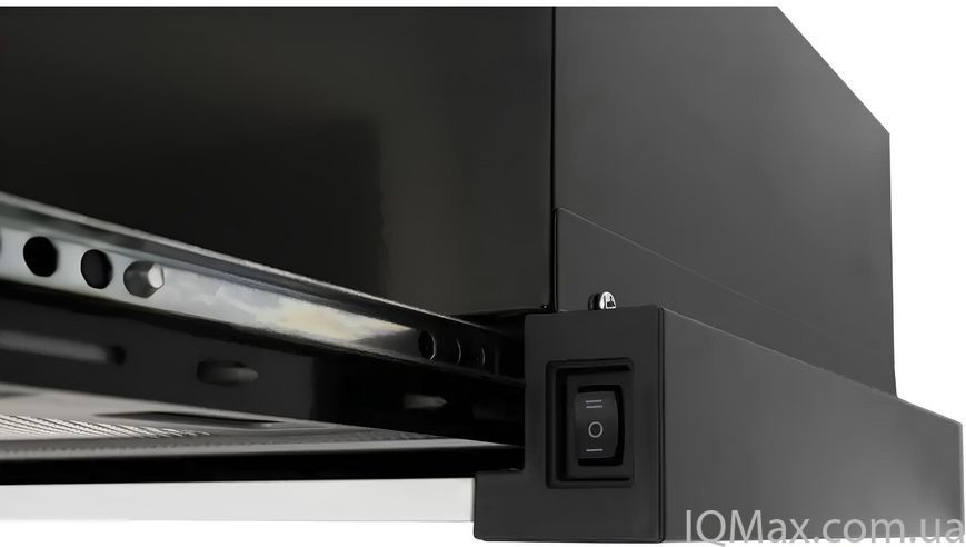Кухонна витяжка вбудована телескопічна Ventolux GARDA 60 BK (500) LED 83887 фото