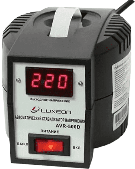 Стабилизатор Luxeon AVR-500D черный 43322 фото