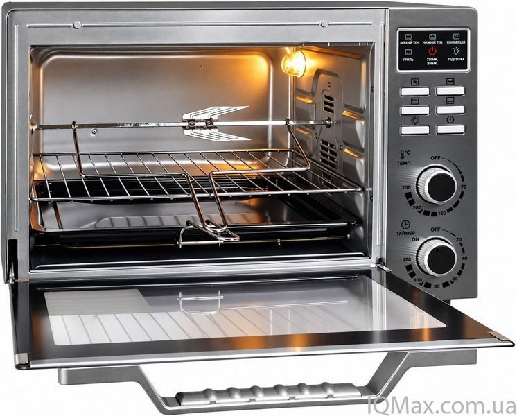Електрична піч з конвекцією і роженом Liberton LEO-501E INOX 85168 фото