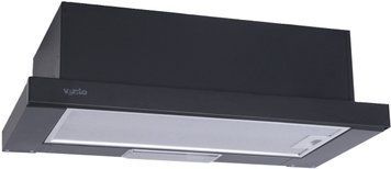 Кухонна витяжка вбудована телескопічна Ventolux GARDA 60 BK (700) SLІM 82870 фото
