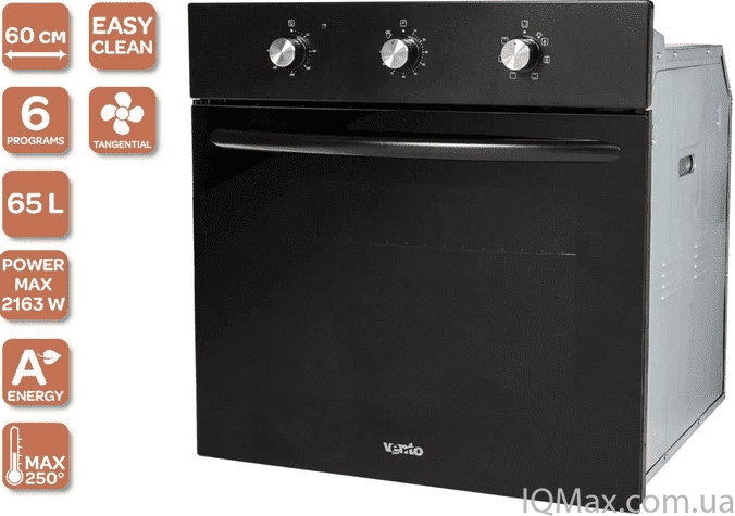 Духова шафа електрична Ventolux NERO 78460 фото