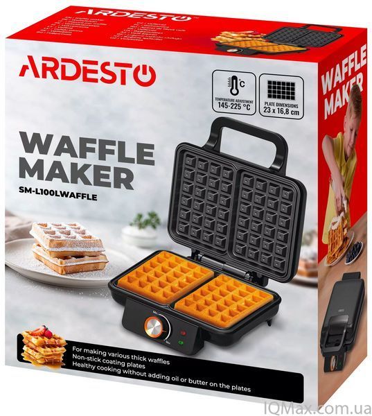 Вафельниця для товстих вафель Ardesto SM-L100LWAFFLE 85991 фото