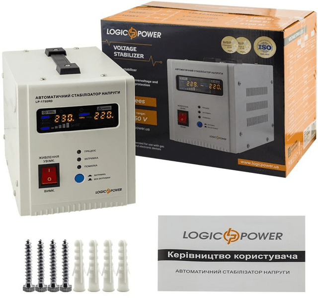 Стабилизатор LogicPower LP-1750RD 80720 фото