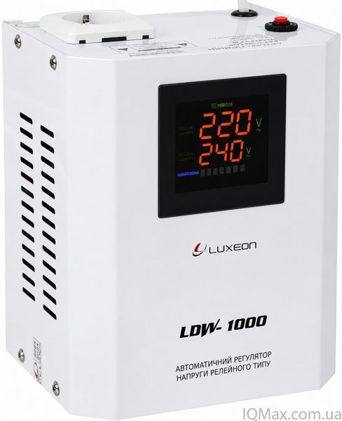 Релейний стабілізатор напруги Luxeon LDW-500 WHITE 83598 фото